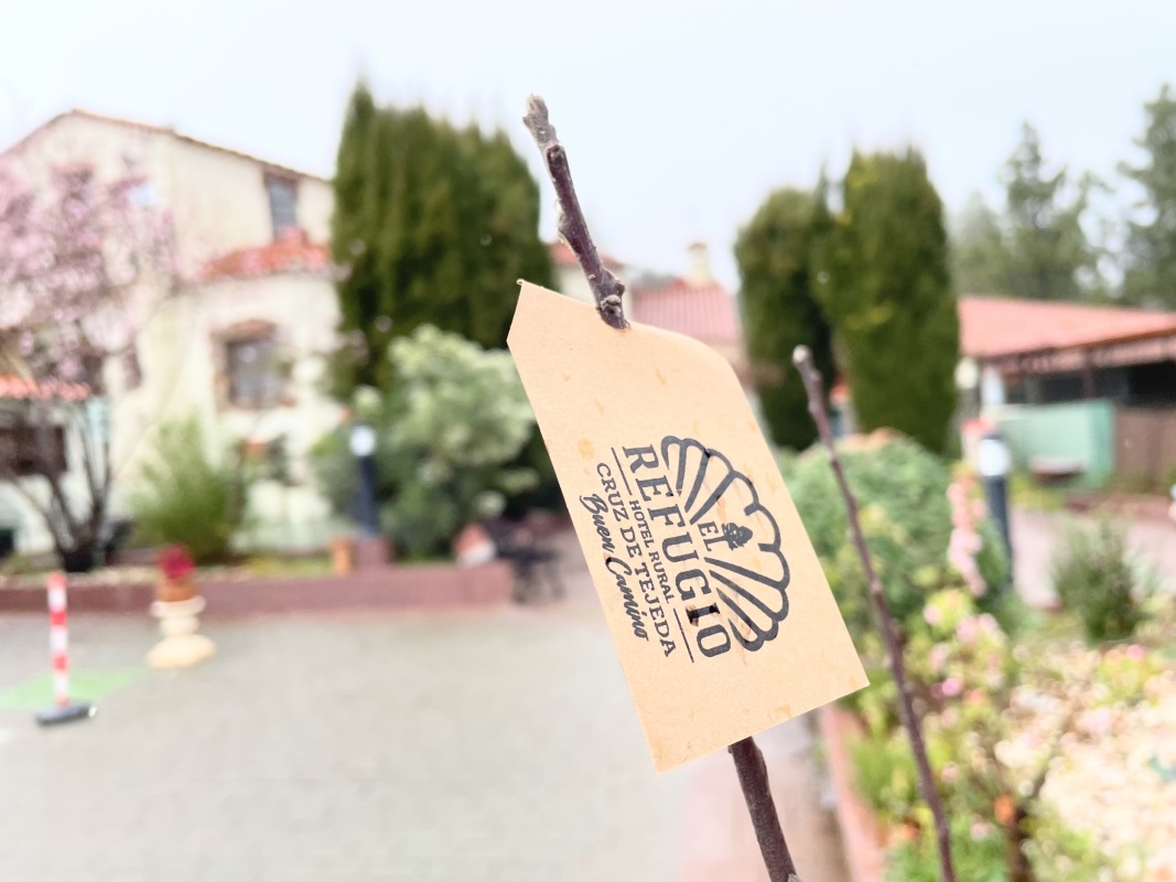 Label of the Hotel Rural El Refugio in Gran Canaria.